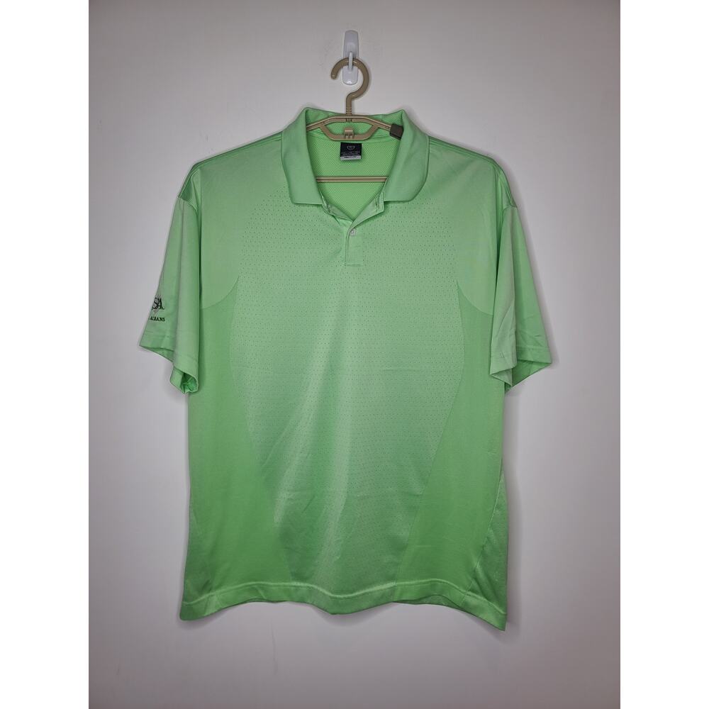 Nike Golf FitDry bright green short sleeve polo shirt - XL